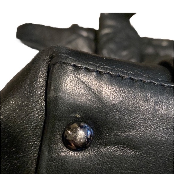 Chanel 2.55 Matelasse Turn Lock Tote Leather Handbag - Picture 8 of 9